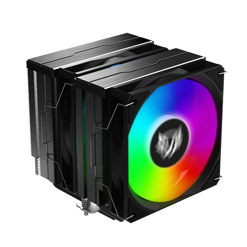 VENTILADOR P/CPU BALAM RUSH (BR-937382) NITROX NX70,VENT 120MM,6 TUBOS,LGA 1700,AM5,ARGB,NEGRO