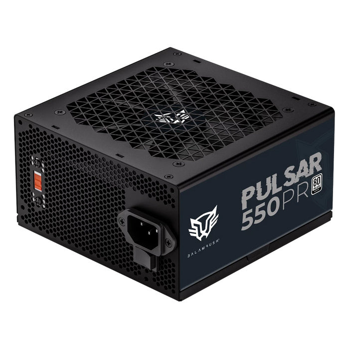 FUENTE DE PODER BALAM RUSH (BR-937726) PULSAR 550PR,550W,80 PLUS WHITE,VENT 120MM,NEGRO