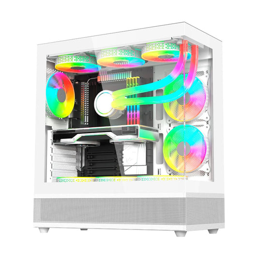 GABINETE BALAM RUSH (BR-938730) TANK SUPER 9200TB,ATX,1*USB 3.0,1*USB 2.0,CRISTAL TEMP,3 FAN,BLANCO