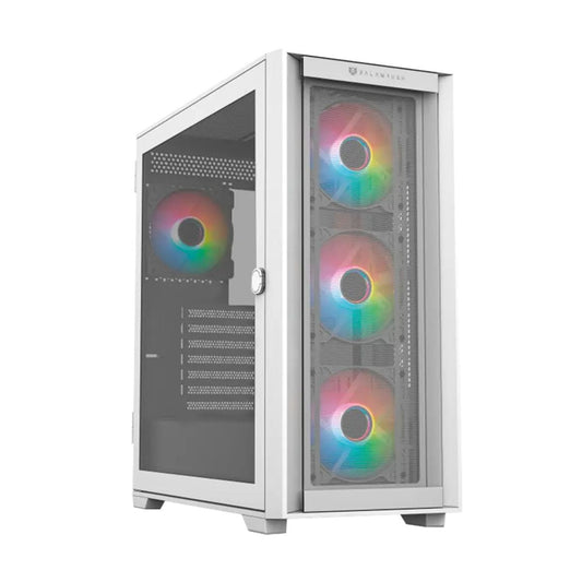 GABINETE BALAM RUSH (BR-938761) CARBONO TWIN MATE 9000,ATX,1*USB 3.0,DOBLE PANEL,4 FAN,BLANCO