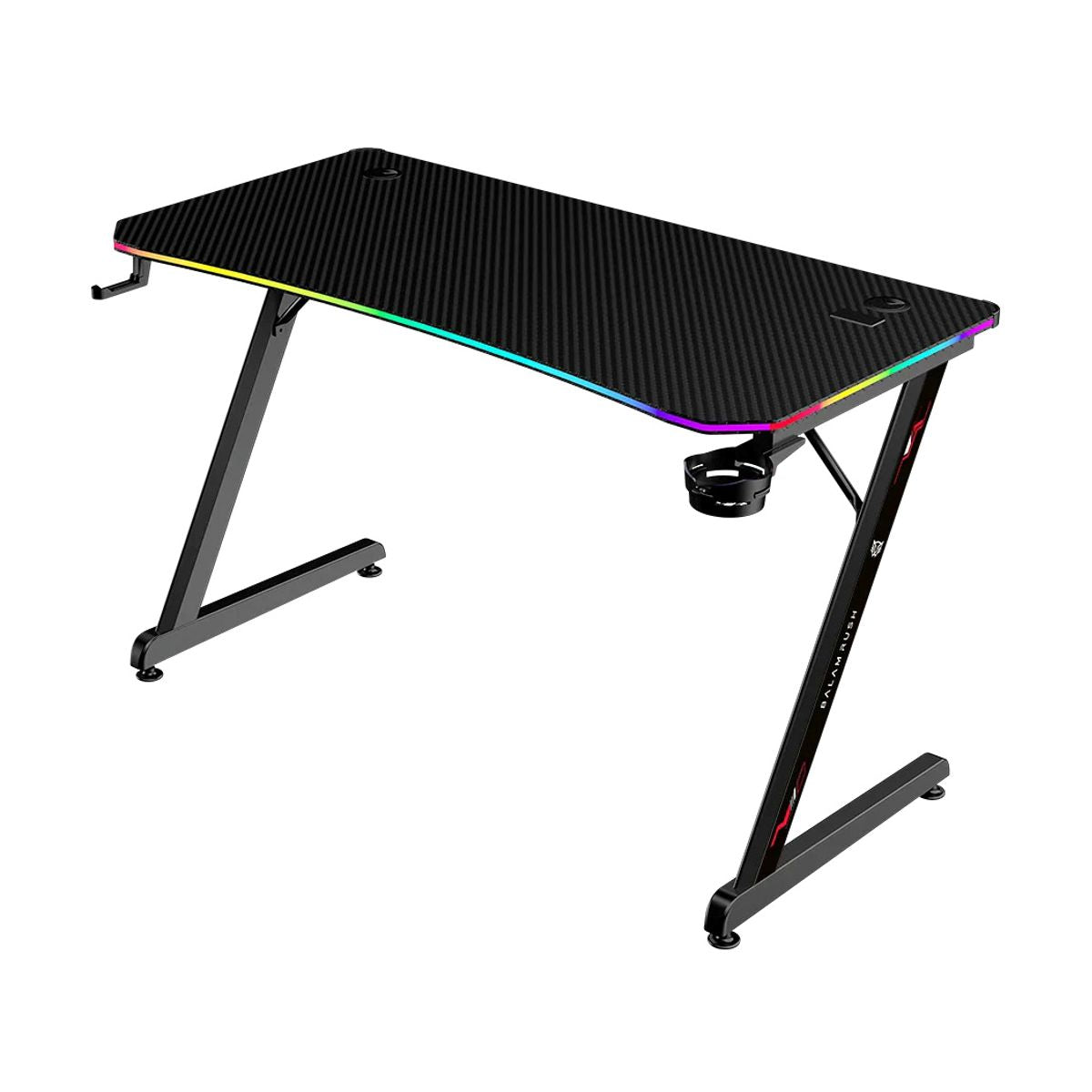 Escritorio Gamer Ergonomico  Olympus Spot Glow Pro MRX8000 Balam Rush Legend Series Escritorio Gamer Ergonomico 120 x 60cm - Iluminacion RGB, Porta Vasos