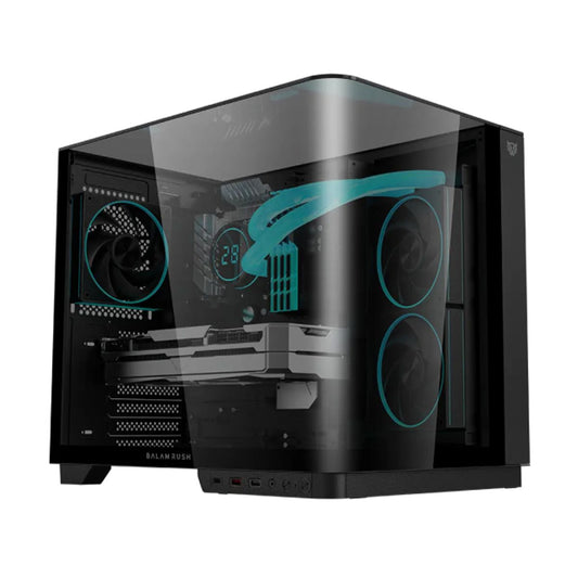 GABINETE BALAM RUSH (BR-941570) TANK EXPERT CURVE 6800,ATX,1*USB 3.0,CRISTAL TEMP,FAN 3*120MM,ARGB,NEGRO
