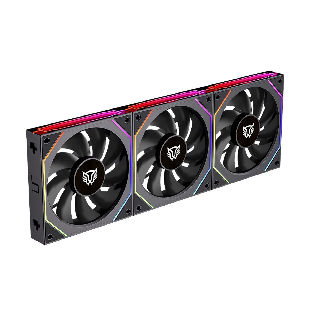 VENTILADOR P/GABINETE BALAM RUSH (BR-942089) EOLOX LINK EXL95,RGB,120 MM,3 FAN,NEGRO