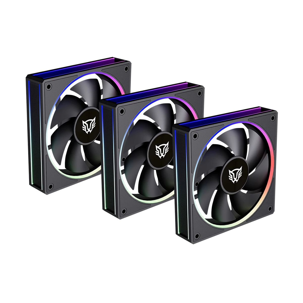 Kit 3 Ventiladores 120mm EOLOX BORA EXB85 Balam Rush Azender Series - 