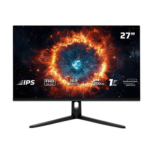 Monitor Gaming 27 Pulgadas  200hz HYPER NOVA MHN27Y  Panel IPS - Plano, Resolucion: 1920 x 1080  FHD