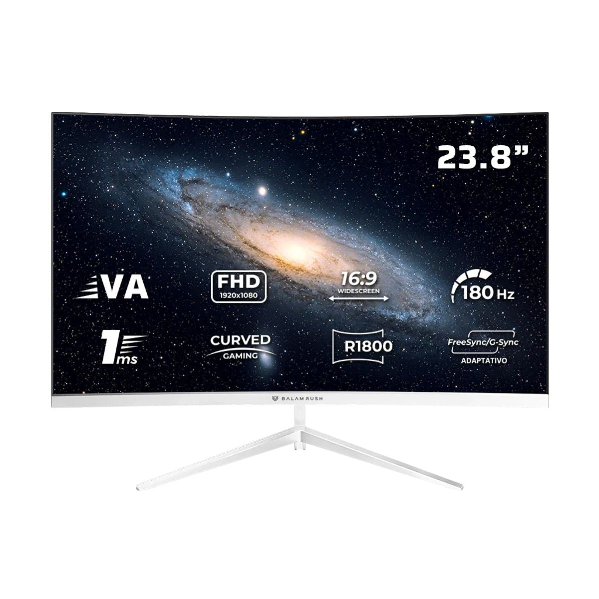 Monitor Curvo Gaming 23.8 Pulgadas 180hz ANDROMEDA MAG24Y  Panel VA - Curvo