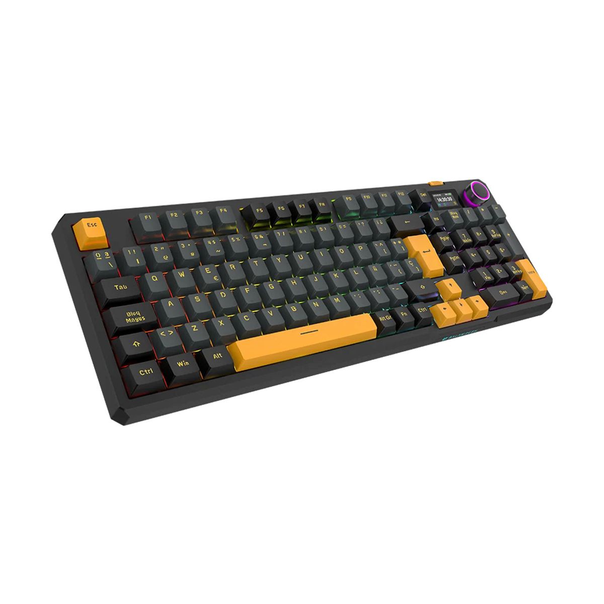 TECLADO ALAMBRICO BALAM RUSH(BR-945837)BALRAK PLUS KG480,98 TECLAS,USB C,RETROILUMINACION,ANTIGHOSTING,NEGRO