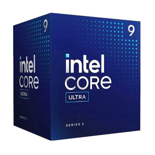 Procesador Intel Core Ultra 9 de 5.4 GHz - 24 nucleos (8P + 16E), 36 Tops (IA), Socket LGA 1851 con graficos y disipador.