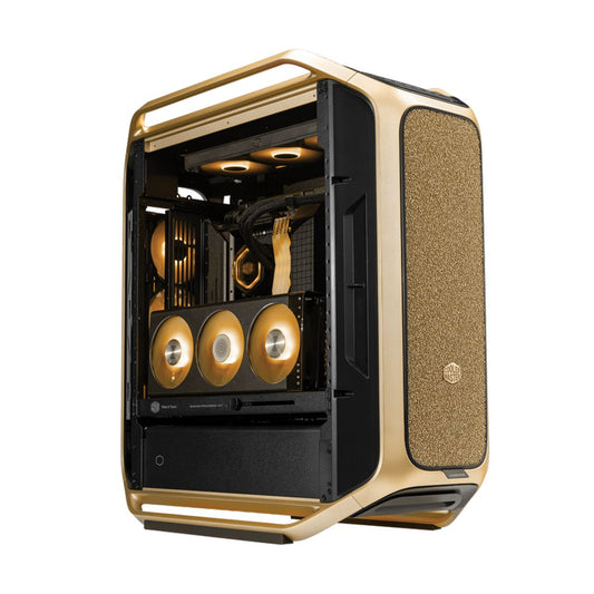 GABINETE COOLER MASTER (C700-GGNN-S00) COSMOS ALPHA GOLD,ATX-EATX,FULLTOWER,VIDRIOTEMP,S/FUENTE