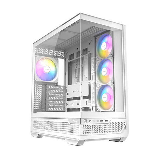 GABINETE ANTEC (C7 ARGB WHITE) CONSTELLATION C7 ARGB,CRISTAL,S/FUENTE,4*FAN,1*USB-C,2*USB 3.0,BLANCO