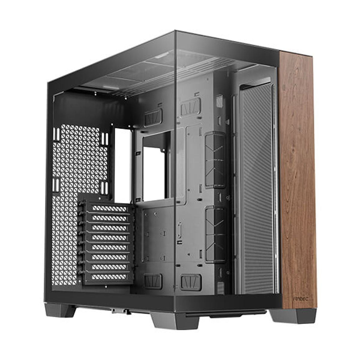GABINETE ANTEC (C8 WOOD) CONSTELLATION C8 E-ATX,CRISTAL/MADERA,S/FUENTE,1*USB-C,2*USB 3.0,NEGRO
