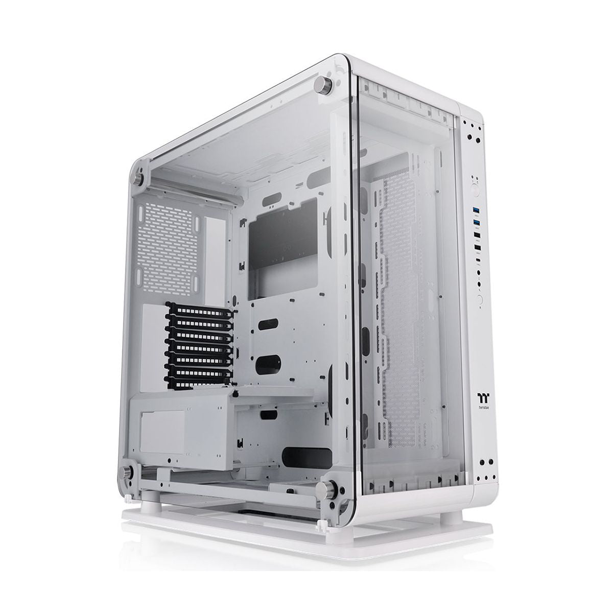 Gabinete Thermaltake Core P6 TG Snow Semi Torre - ATX/Mini-ITX/Micro-ATX, USB 2.0/3.0, sin Fuente, sin Ventiladores Instalados