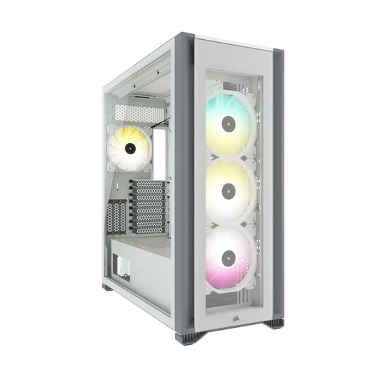 GABINETE CORSAIR (CC-9011227-WW) ICUE 7000X RGB 3,PANEL CRISTAL,BLANCO,ATX,SIN FUENTE
