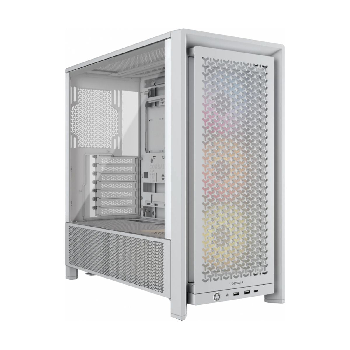 GABINETE CORSAIR (CC-9011297-WW) 4000D FRAME RS ARGB BLANCO CRISTAL TEMPLADO MED-TORRE SIN FUENTE