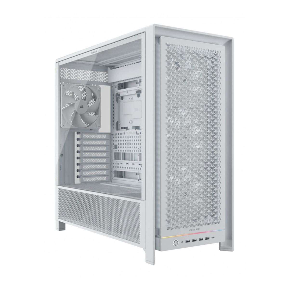GABINETE CORSAIR (CC-9011308-WW) 5000D FRAME BLANCO CRISTAL TEMPLADO MED-TORRE SIN FUENTE