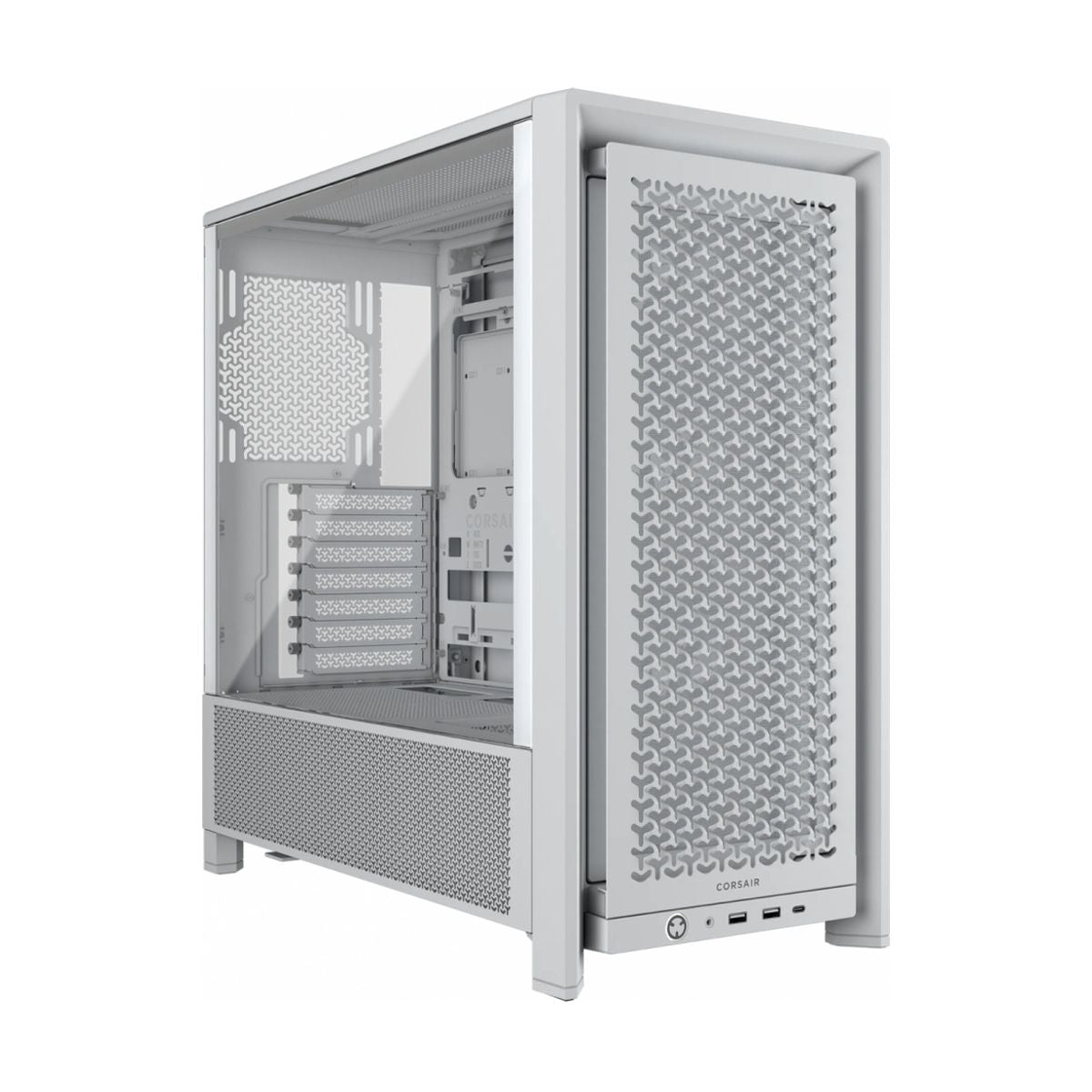 GABINETE CORSAIR (CC-9011313-WW) 4000D FRAME RS BLANCO CRISTAL TEMPLADO MED-TORRE SIN FUENTE