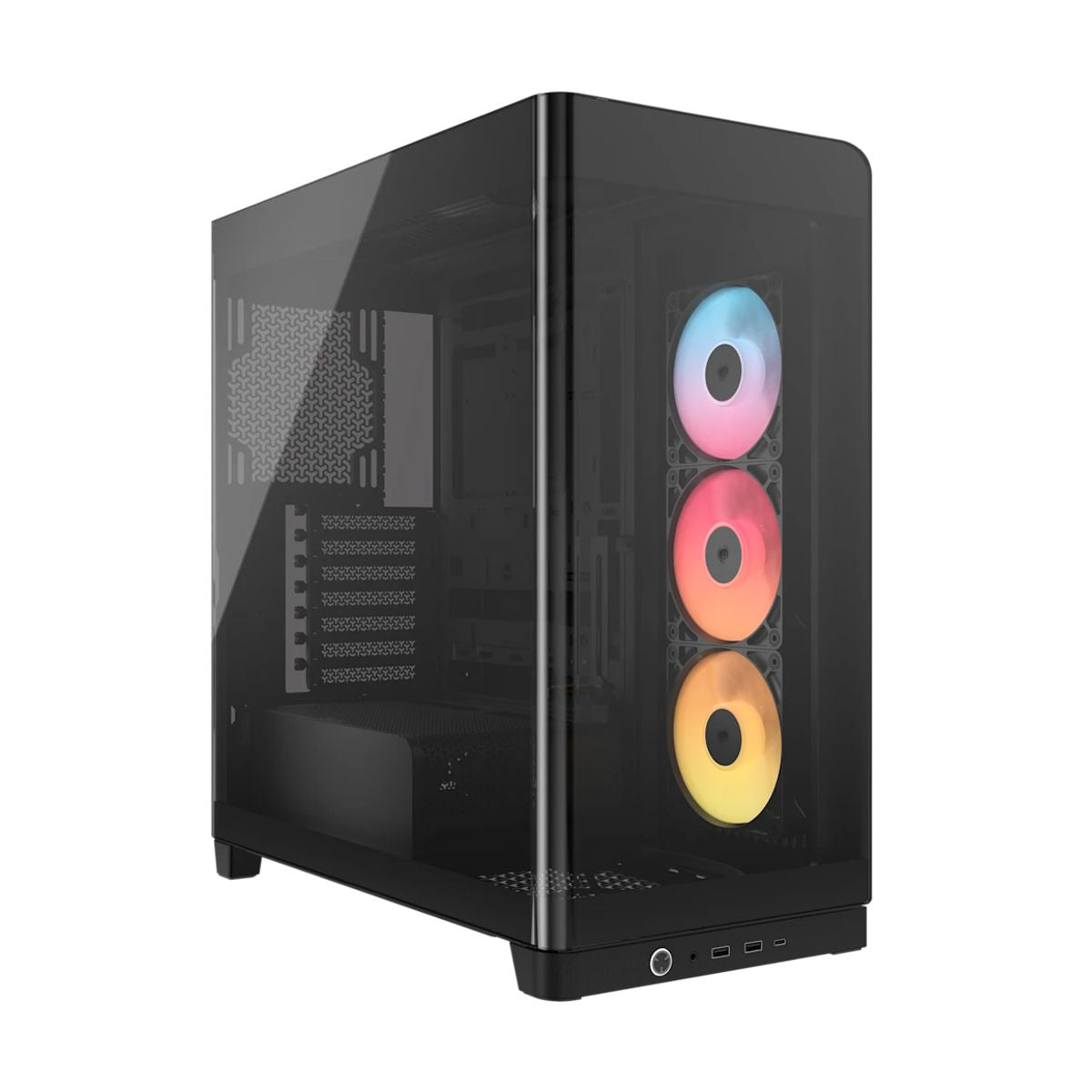 GABINETE CORSAIR (CC-9011314-WW) 4500X FRAME,NEGRO CRISTAL TEMPLADO MED-TORRE SIN FUENTE