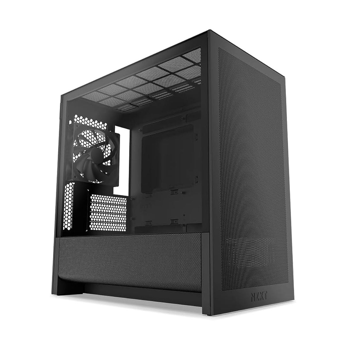 GABINETE NZXT (CC-H31FB-01) H3 FLOW, MID TOWER, MICRO ITX, MICRO ATX, 1 FAN, SIN FUENTE, NEGRO
