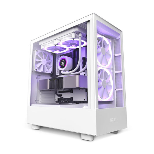 GABINETE NZXT (CC-H51EW-01) H5 ELITE COMPACT MID-TOWER, ATX, BLANCO