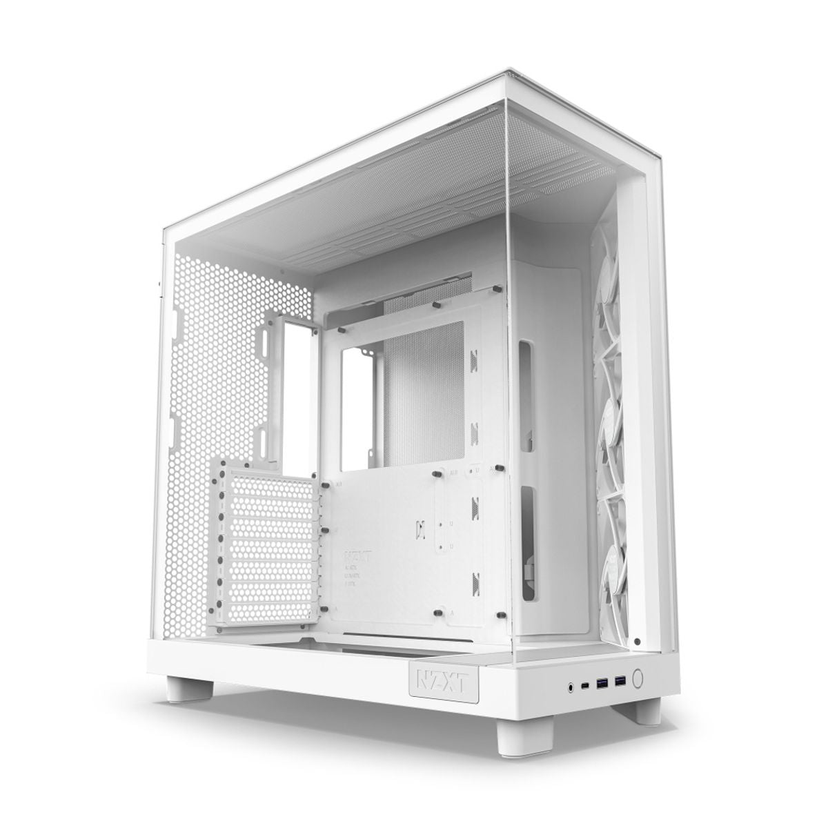GABINETE NZXT (CC-H61FW-01) H6 FLOW EDITION COMPACT DUAL-CHAMBER CASE, ATX, BLANCO