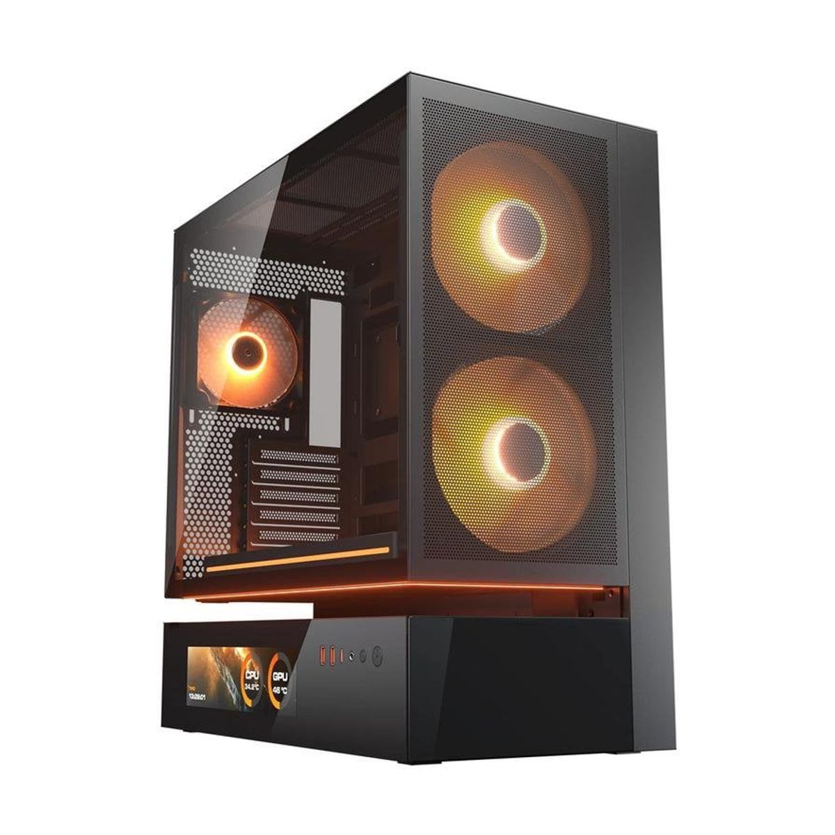 GABINETE COUGAR CFV235 VISION (CGR-2DA4B-V)   MID TOWER NEGRO - PROBYTE CASE