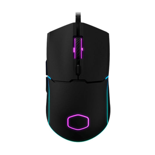 MOUSE COOLER MASTER (CM-110-KKWO1) GAMER,5 NIVELES DPI AJUSTABLE,AMBIDIESTRO,6 BOTONES,RGB,USB,NEGRO