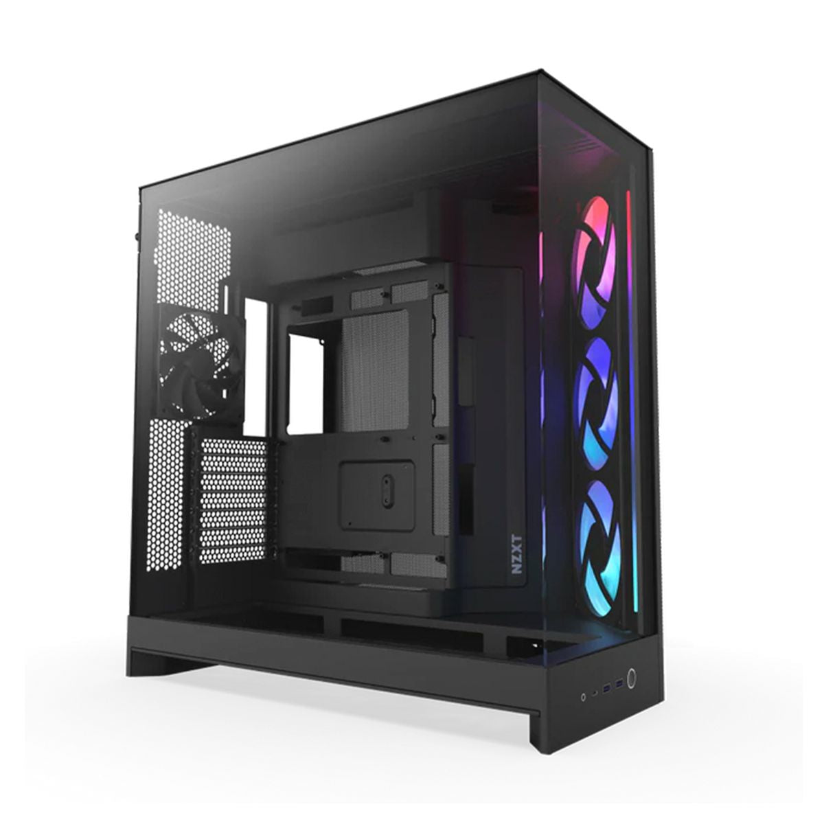GABINETE NZXT H9 FLOW 2 RGB BLACK, ATX2.5X6,3.5X2, 2USB 3.2 TIPO A, USB3.2 TIPO C