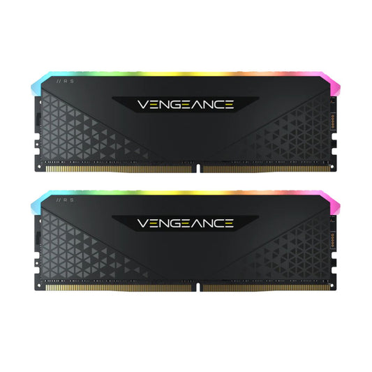 MEMORIA DIMM DDR4 CORSAIR (CMG16GX4M2E3200C16) 16GB 3200MHZ (2X8GB) VENGEANCE RGB RS NEGRO CL16