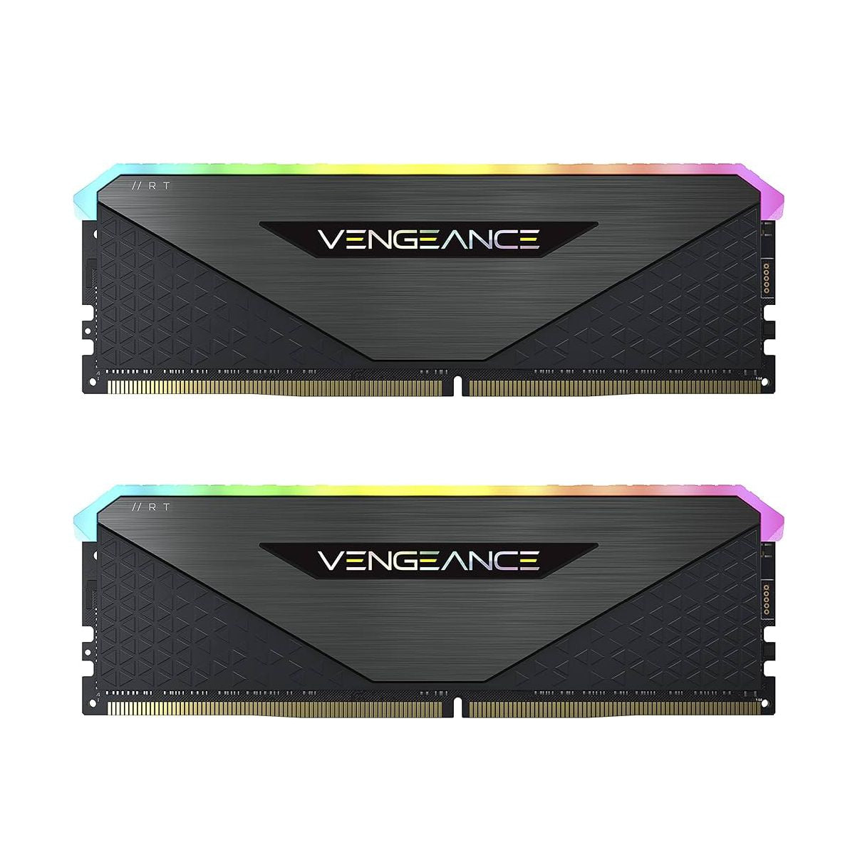 MEMORIA DIMM DDR4 CORSAIR (CMG32GX4M2E3200C16) 32GB 3200MHZ (2X16GB) VENGEANCE RGB RS, NEGRO, 1.35