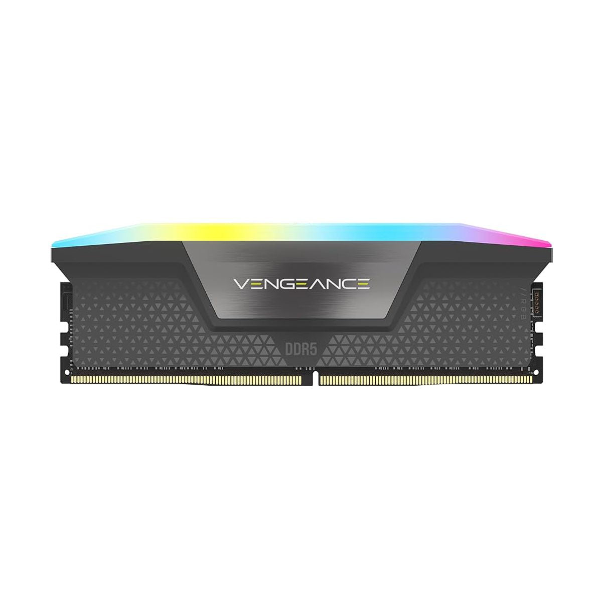 MEMORIA DIMM DDR5 CORSAIR (CMH16GX5M1E6000Z36) 16GB 6000MT/S (1X16GB) VENGEANCE RGB, AMD EXPO, INTEL XMP, NEGRO 1.35V