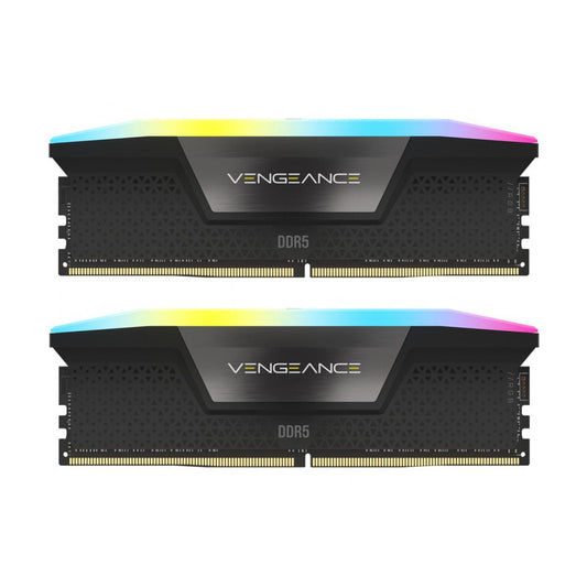MEMORIA DIMM DDR5 CORSAIR (CMH32GX5M2B7000C40) 32GB 7000MHZ (2X16GB) VENGEANCE RGB,NEGRO CL40-114