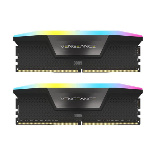 MEMORIA DIMM DDR5 CORSAIR (CMH32GX5M2X7200C34) 32GB 7200MHZ (2X16GB) VENGEANCE RGB,NEGRO CL34-96