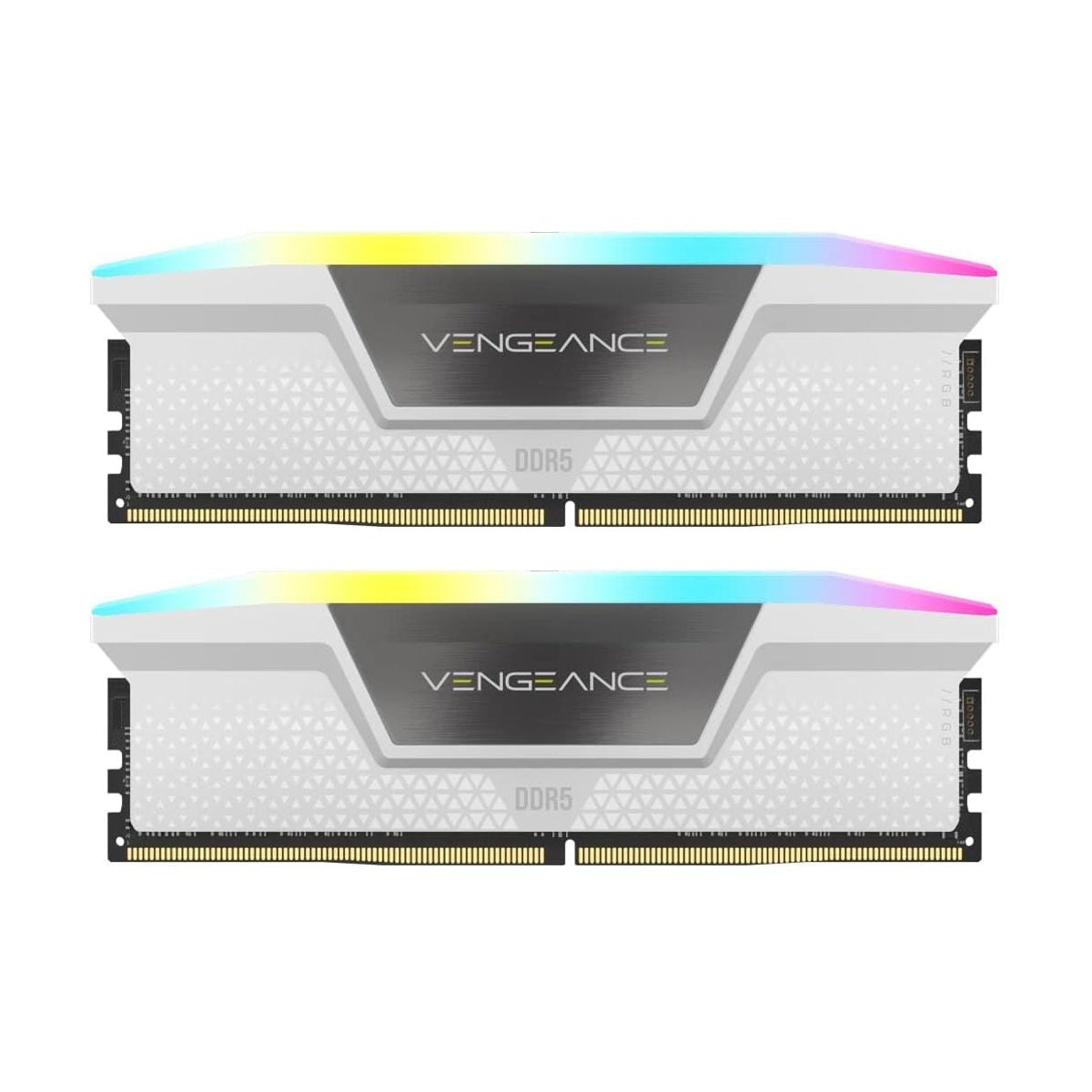 MEMORIA DIMM DDR5 CORSAIR (CMH64GX5M2B5200C40W) 64GB (2X32GB) 5200MHZ VENGEANCE RGB BLANCO