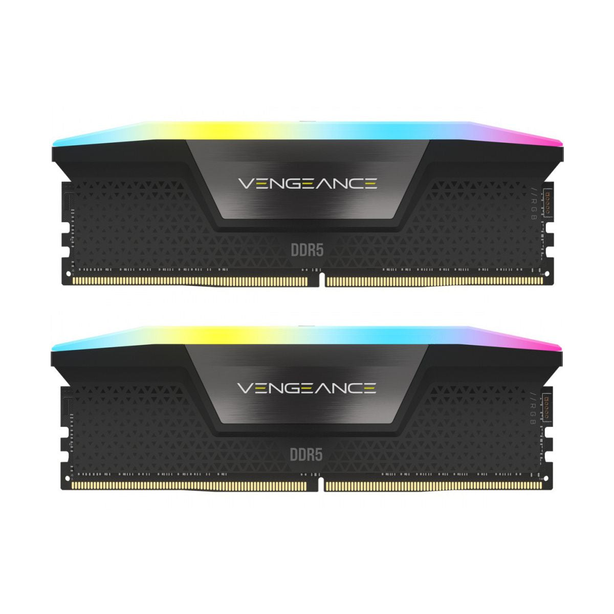 MEMORIA DIMM DDR5 CORSAIR (CMH64GX5M2B6000C30) 64GB 6000MHZ (2X32GB) VENGEANCE RGB,NEGRO CL30-76