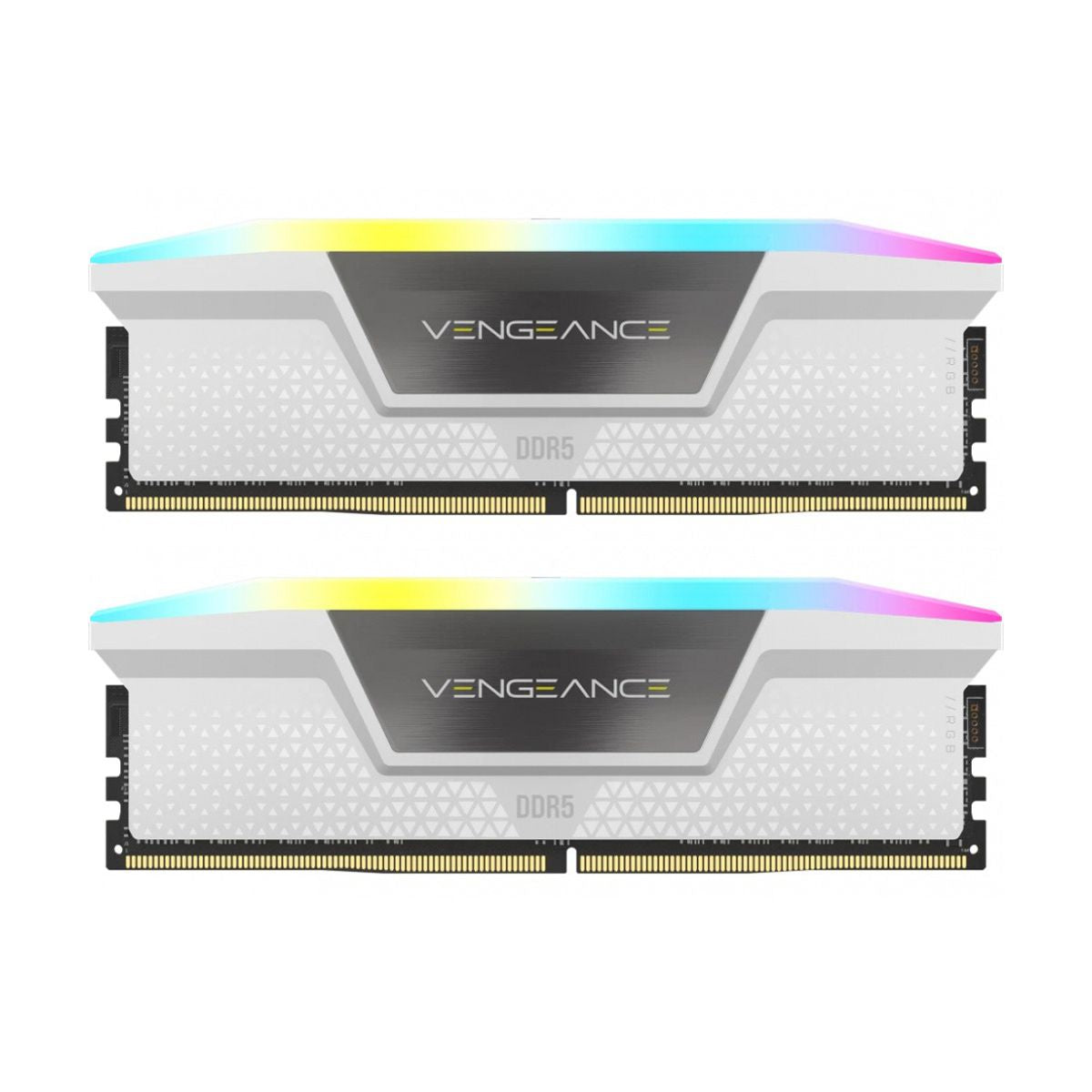 MEMORIA DIMM DDR5 CORSAIR (CMH64GX5M2B6400C32W) 64GB 6400MHZ (2X32GB) VENGEANCE RGB,BLANCO CL32-84