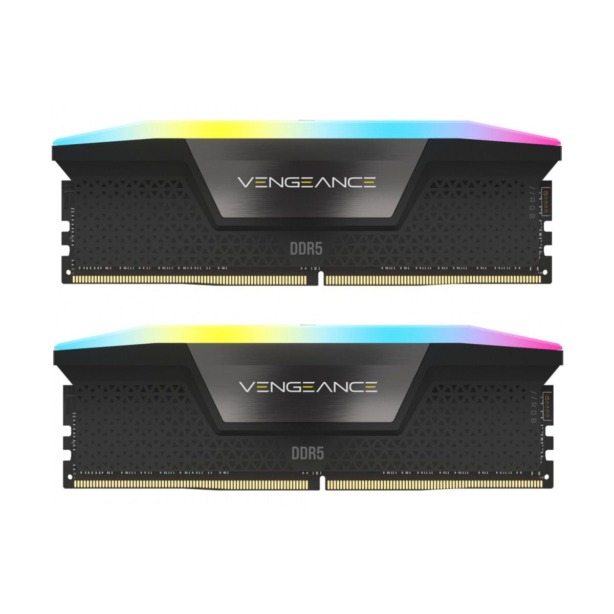 MEMORIA DIMM DDR5 CORSAIR (CMH64GX5M2B6400C32) 64GB 6400MHZ (2X32GB) VENGEANCE RGB,NEGRO CL32-84