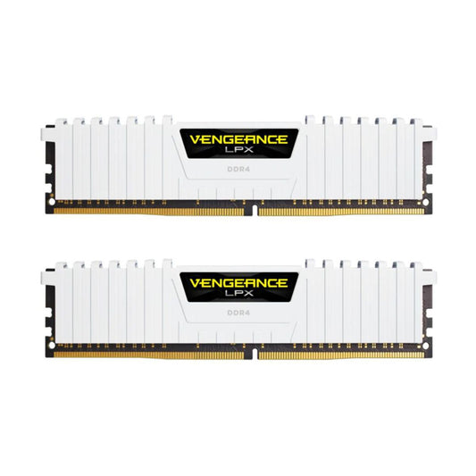 MEMORIA DIMM DDR4 CORSAIR (CMK16GX4M2E3200C16W) 16GB 3200MHZ (2X8GB) VENGEANCE LPX BLANCO CL16