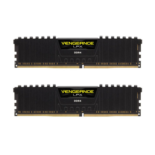 MEMORIA DIMM DDR4 CORSAIR (CMK32GX4M2A2400C16) 32GB 2400MHZ (2X16GB) VENGEANCE LPX NEGRO, 1.2V