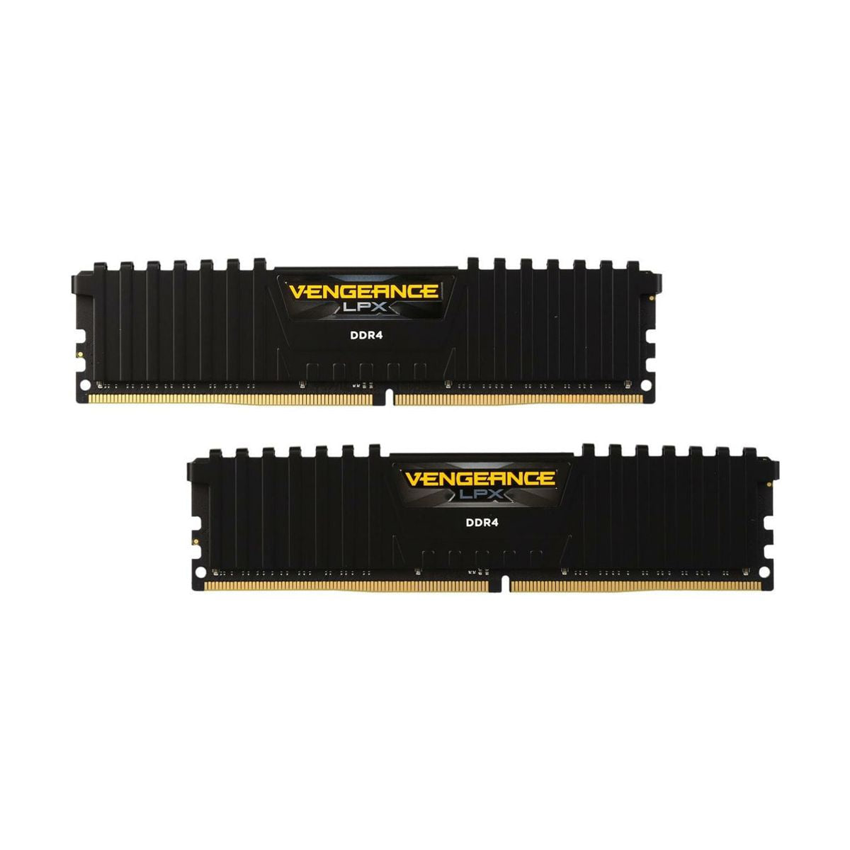 MEMORIA DIMM DDR4 CORSAIR (CMK32GX4M2A2666C16) 32GB 2666MHZ (2X16GB) VENGEANCE LPX, 1.2V, C. DISIPADOR, NEGRA