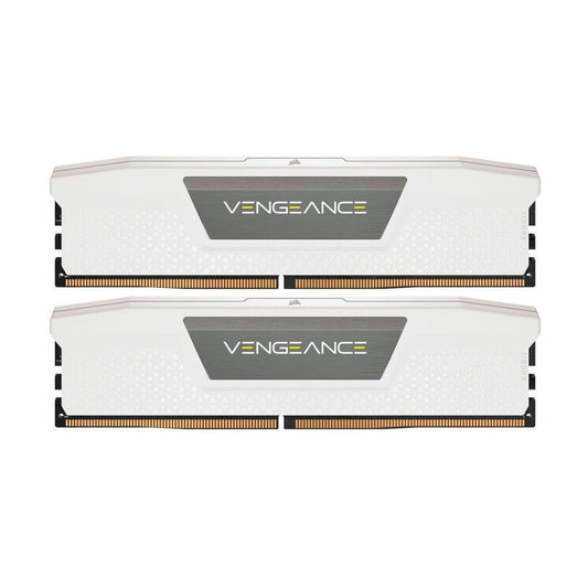 MEMORIA DIMM DDR5 CORSAIR (CMK64GX5M2B5200C40W) 64GB (2X32GB) 5200MHZ VENGEANCE BLANCO