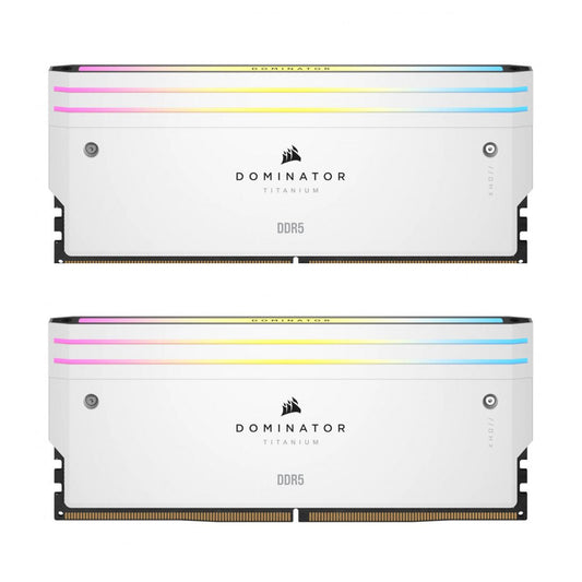 MEMORIA DIMM DDR5 CORSAIR (CMP32GX5M2B6000C30W) 32GB (2X16GB) 6000MHZ DOMINATOR TITANIUM BLANCO CL30