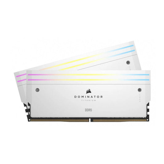 MEMORIA DIMM DDR5 CORSAIR (CMP32GX5M2X7200C34W) 32GB (2X16GB) 7200MHZ DOMINATOR TITANIUM BLANCO CL34