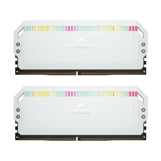 MEMORIA DIMM DDR5 CORSAIR (CMT32GX5M2B5200C40W) 32GB 5200MHZ (2X16GB) DOMINATOR PLATINUM RGB,BLANCO