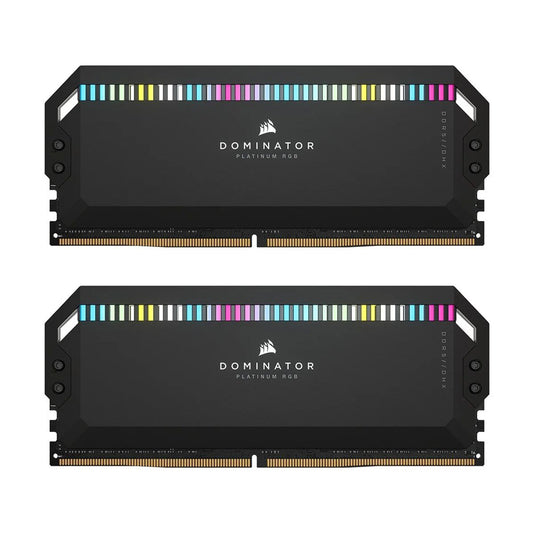 MEMORIA DIMM DDR5 CORSAIR (CMT64GX5M2B5200C40) 64GB 5200MHZ (2X32GB) DOMINATOR PLATINUM RGB,NEGRO