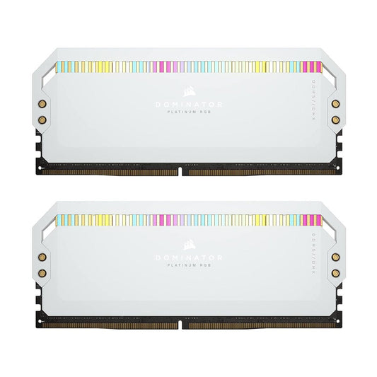 MEMORIA DIMM DDR5 CORSAIR (CMT64GX5M2B5200C40W) 64GB 5200MHZ (2X32GB) DOMINATOR PLATINUM RGB,BLANCO