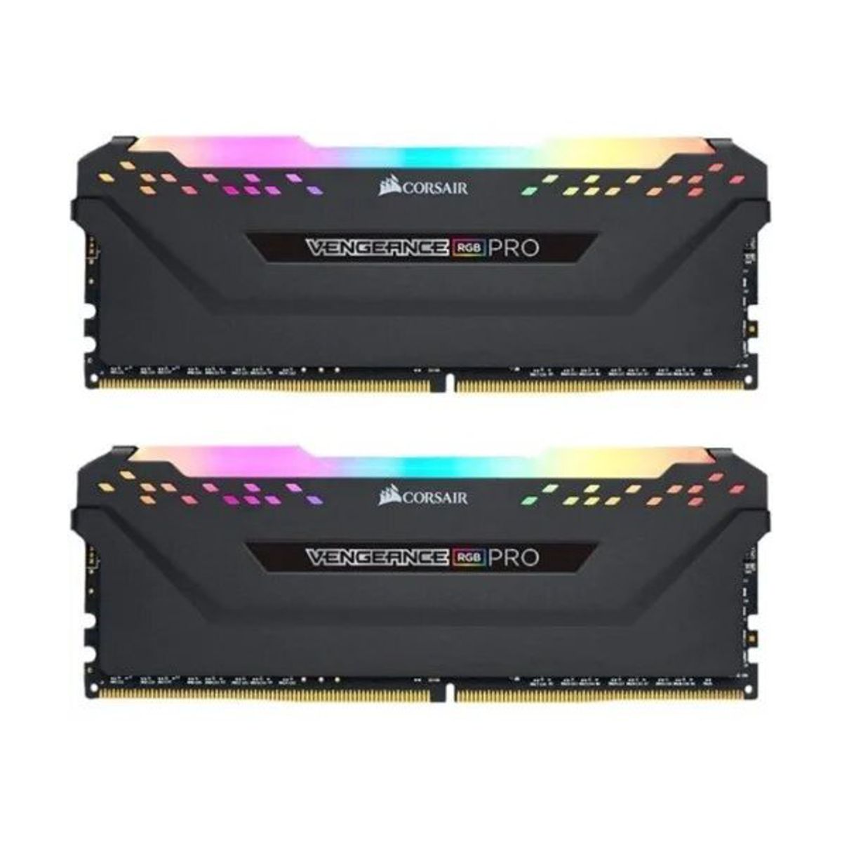 MEMORIA DIMM DDR4 CORSAIR (CMW16GX4M2A2666C16) 16GB 2666MHZ (2X8GB) VENGEANCE RGB PRO NEGRO CL16