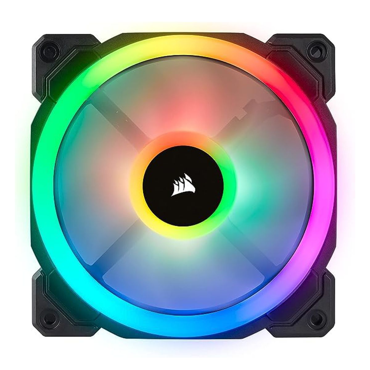 VENTILADOR GABINETE CORSAIR (CO-9050071-WW) LL120 RGB LUZ DUAL, 120MM, NEGRO