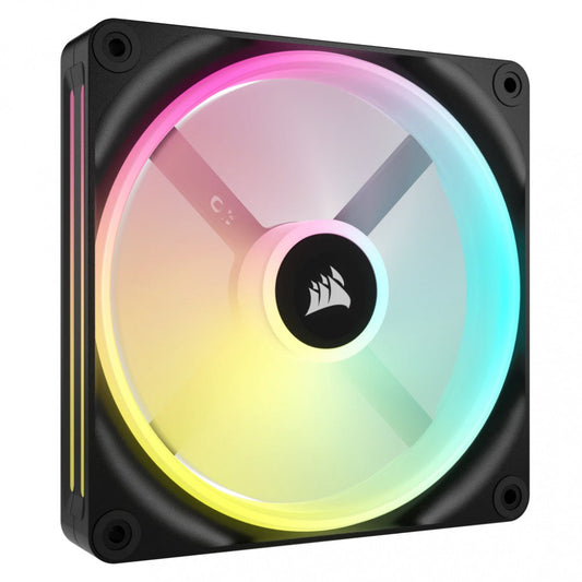 VENTILADOR GABINETE CORSAIR (CO-9051003-WW) ICUE LINK QX140 RGB,1 FAN,140MM,DOMO MAGNETICO,NEGRO