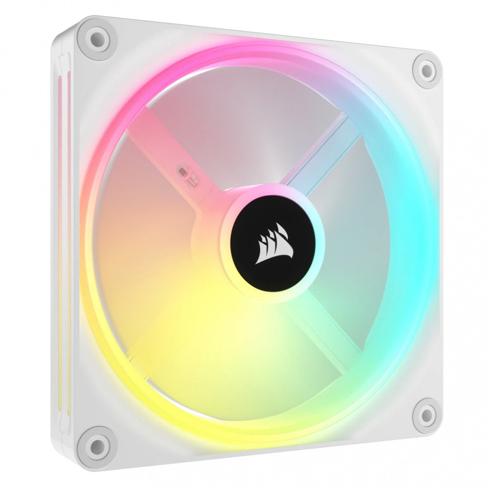 VENTILADOR GABINETE CORSAIR (CO-9051007-WW) ICUE LINK QX140 RGB,1 FAN,140MM,DOMO MAGNETICO,BLANCO