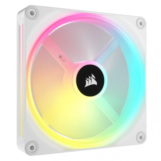 VENTILADOR GABINETE CORSAIR (CO-9051007-WW) ICUE LINK QX140 RGB,1 FAN,140MM,DOMO MAGNETICO,BLANCO